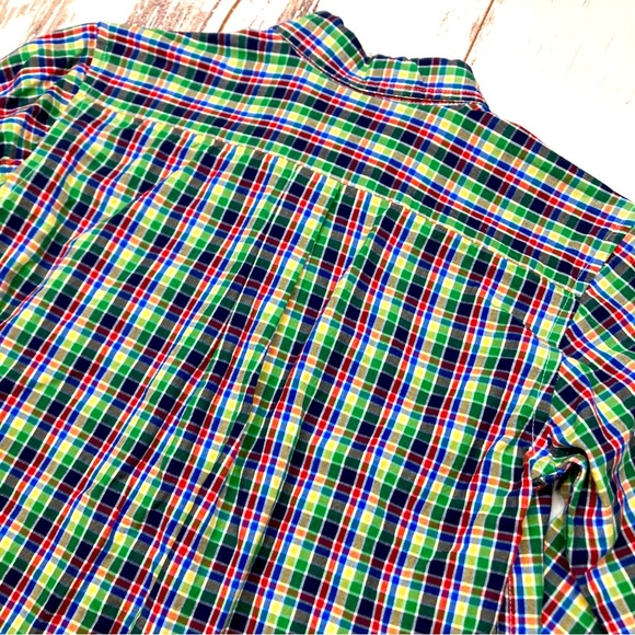 Hartstrings Button Down Shirt  Plaid Collared Long Sleeve Sz 12 - Picture 9 of 10